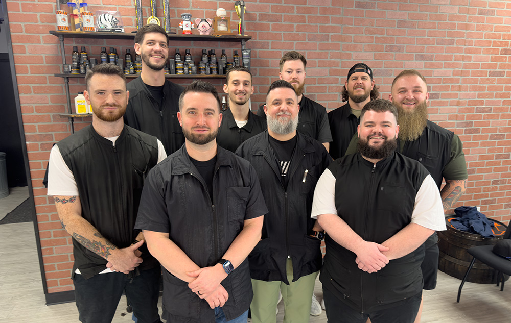 top notch barbershop team photo